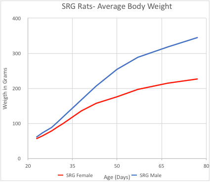 Rat Weight Chart